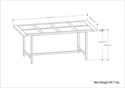 Campbell - Dining Table - Burnt Wax