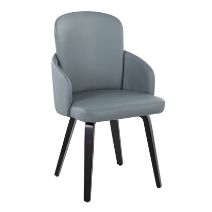 Dahlia - Contemporary Dining Chair (Set of 2) - Black / Gray