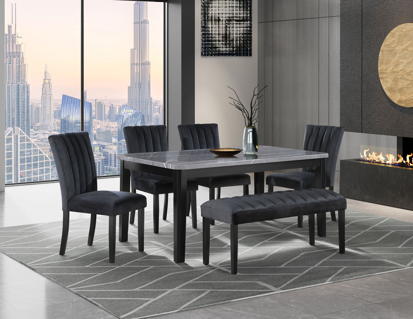 Vhong - Dining Chairs (Set of 2) - Black