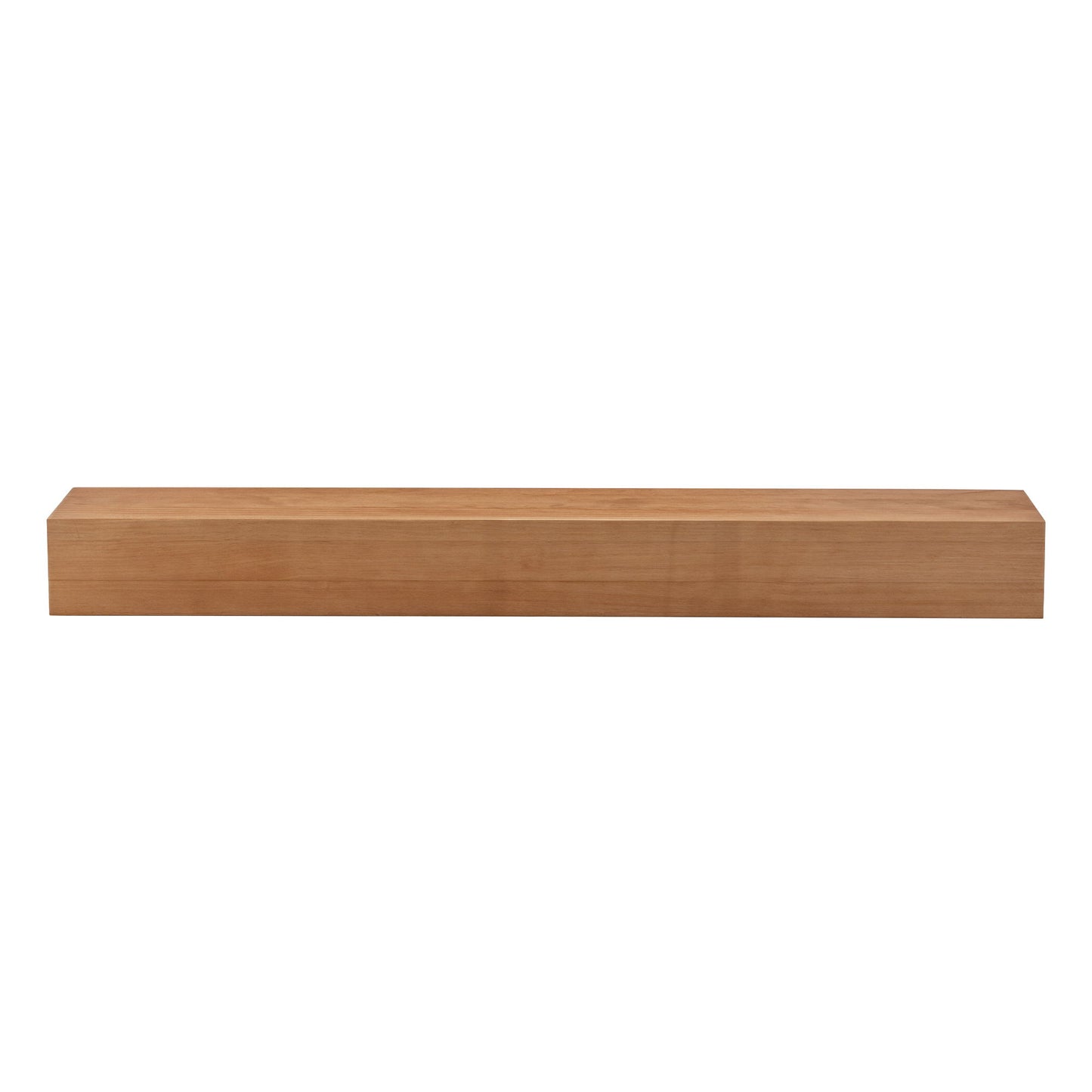 60'' Fireplace Mantel Wooden Wall Mounted Floating Shelf 8" Deep Solid Pine Wood - Natural