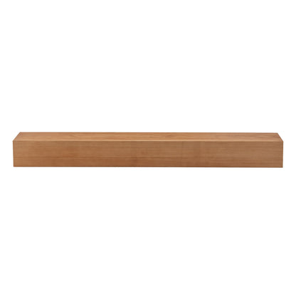 60'' Fireplace Mantel Wooden Wall Mounted Floating Shelf 8" Deep Solid Pine Wood - Natural