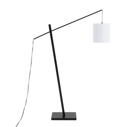 Arturo - Contemporary Floor Lamp - Black / White