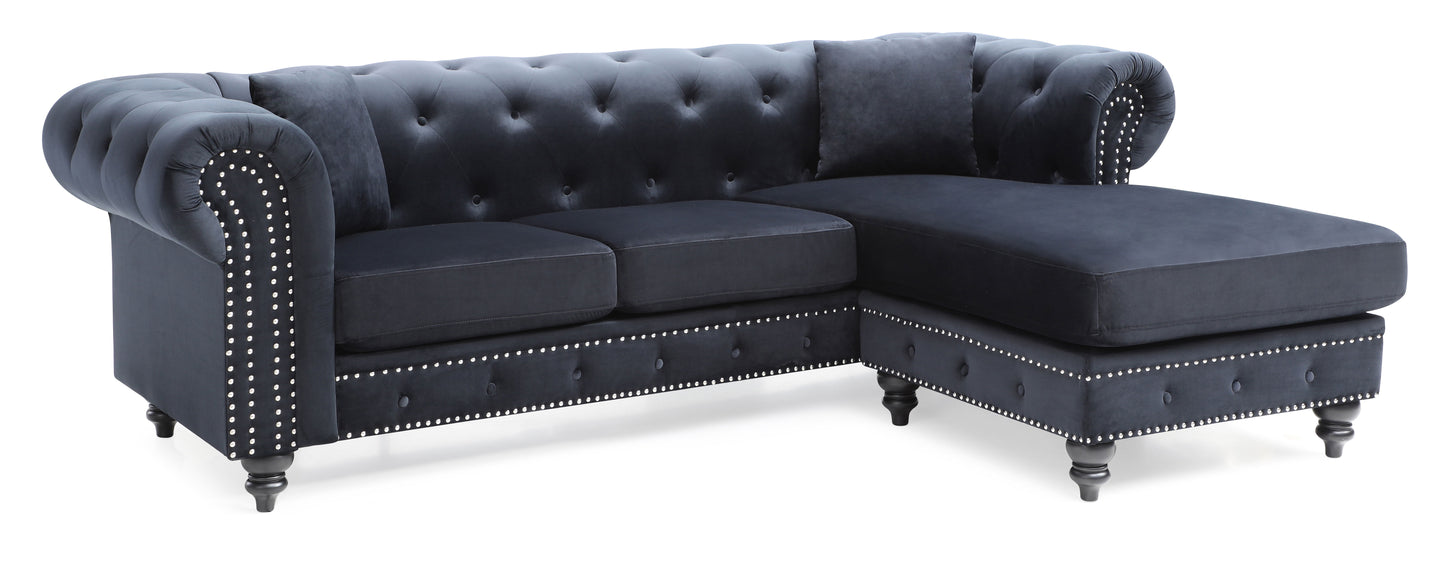 Nola - Sofa Chaise - Black