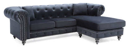 Nola - Sofa Chaise - Black