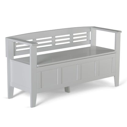 Adams - Entryway Storage Bench - White