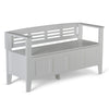 Adams - Entryway Storage Bench - White