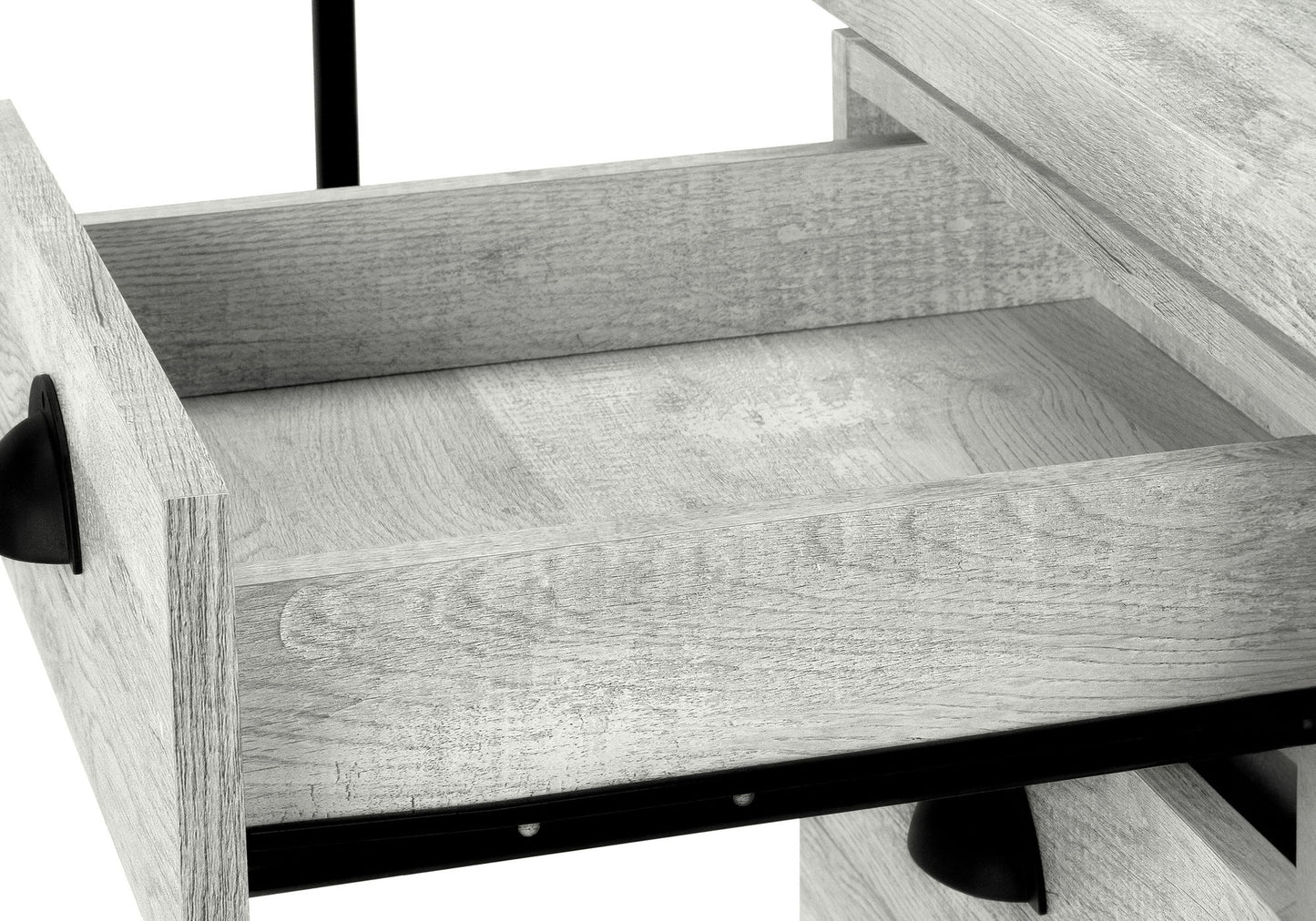Computer Desk For Home Office, Laptop, Storage Drawers, Contemporary And Modern - Gray