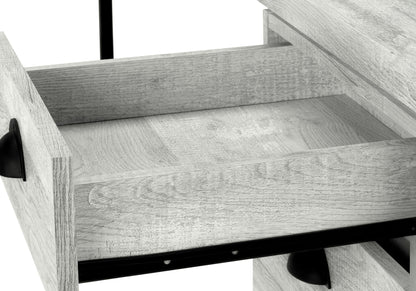 Computer Desk For Home Office, Laptop, Storage Drawers, Contemporary And Modern - Gray