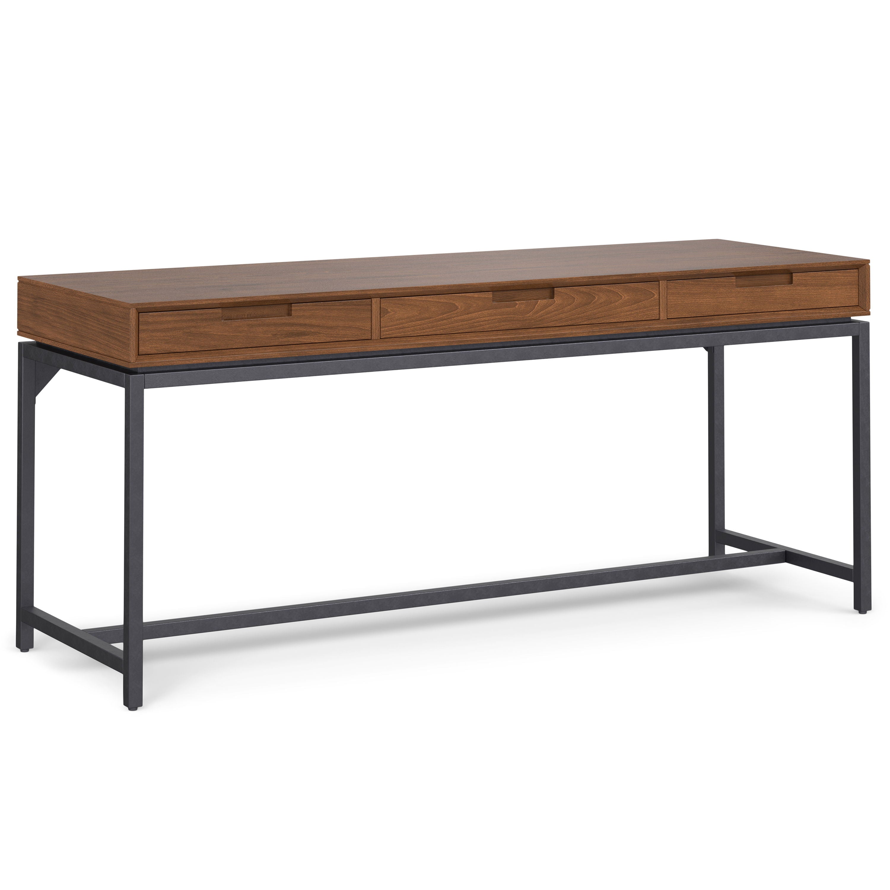 Banting - Mid Century Wide Desk - Walnut Veneer