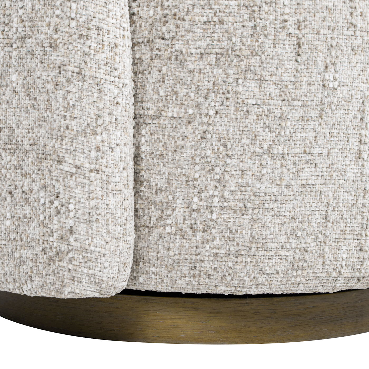 Duo - LAF One-Arm Swivel Accent Chair - Multi Greige Beige