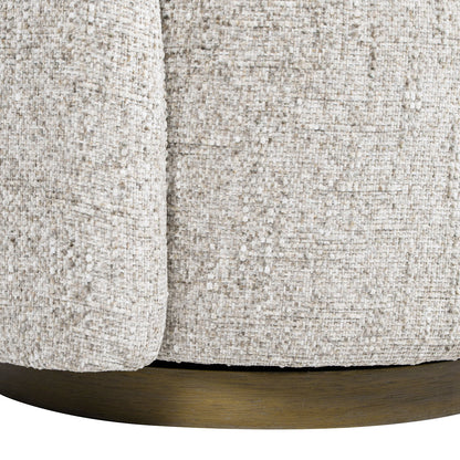 Duo - LAF One-Arm Swivel Accent Chair - Multi Greige Beige