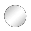 Wall Mirror Circular Mirror Metal Framed Mirror Round Vanity Mirror Dressing Mirror, For Bathroom, Living Room, Bedroom - Black