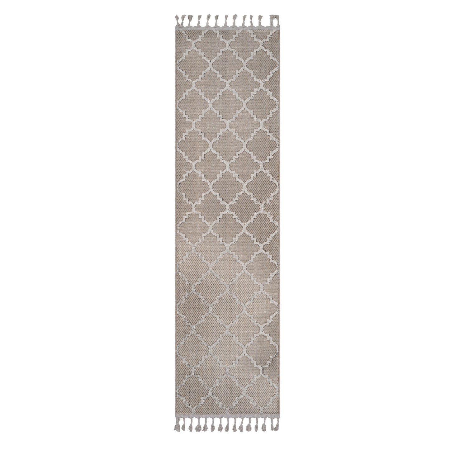 Guros - 2' X 8' Trellis Indoor / Outdoor Area Rug - Ivory