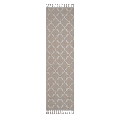 Guros - 2' X 8' Trellis Indoor / Outdoor Area Rug - Ivory