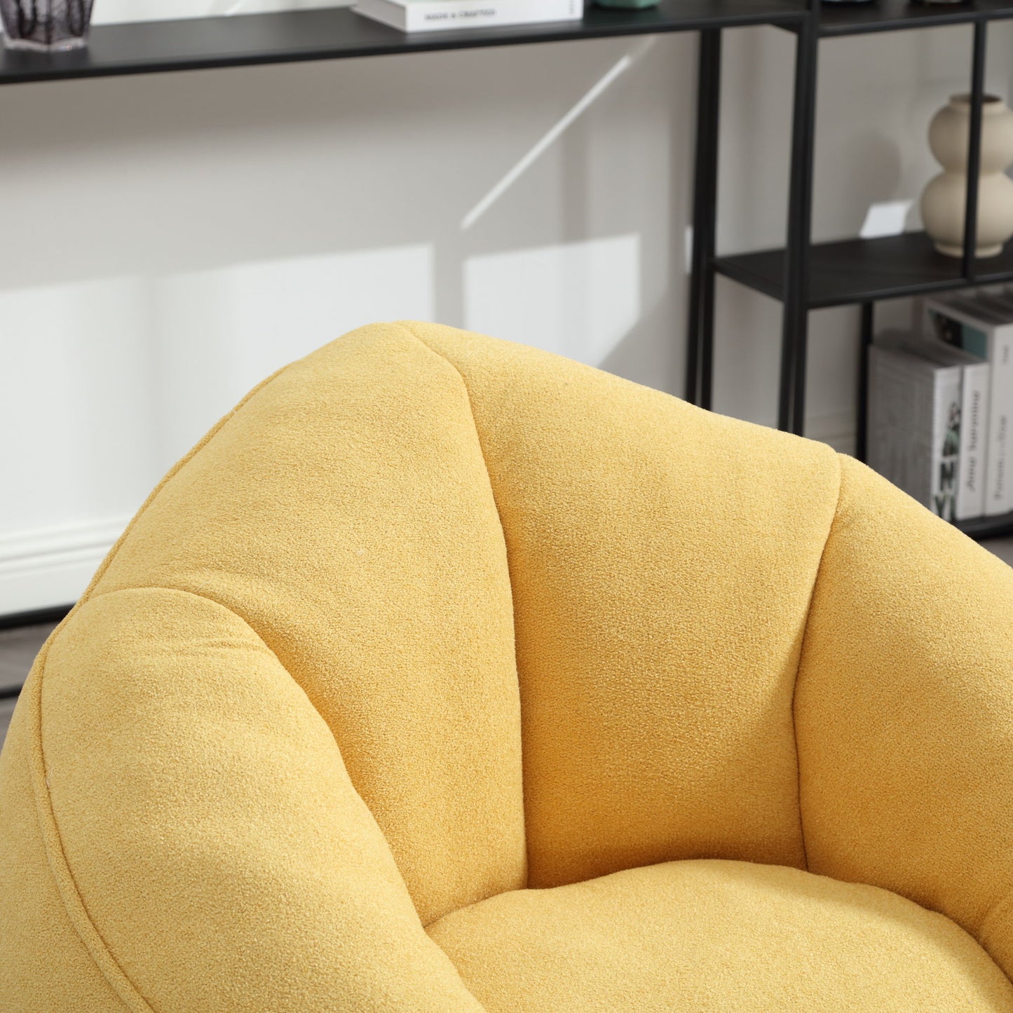 Bedding Bean Bag Sofa Chair High Pressure Foam Bean Bag Chair Adult Material With Padded Foam Padding Compressed Bean Bag With Footrest - Yellow