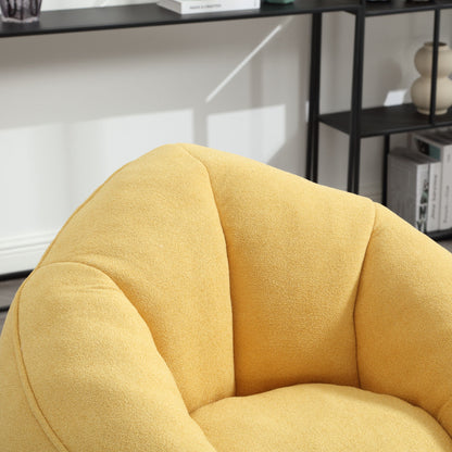 Bedding Bean Bag Sofa Chair High Pressure Foam Bean Bag Chair Adult Material With Padded Foam Padding Compressed Bean Bag With Footrest - Yellow