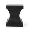 Modern Athena Side Table With Pedestal Design - Black