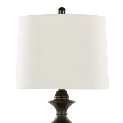 Montgomery - Contemporary Table Lamp (Set of 2) - Oil Rubbed Bronze / Off White