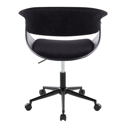 Vintage Mod - Mid-Century Modern Office Chair - Black