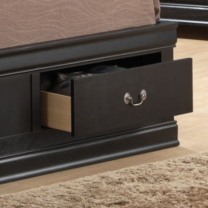 Louis Phillipe - Full Storage Bed - Black
