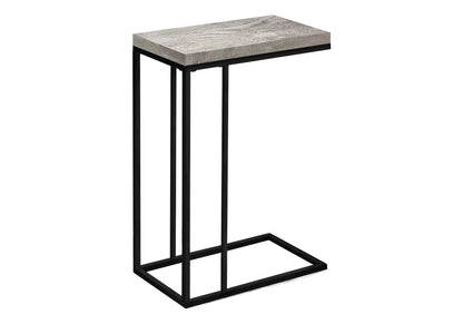 Accent Table, C - Shaped, Contemporary Stylish - Gray