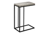 Accent Table, C - Shaped, Contemporary Stylish - Gray
