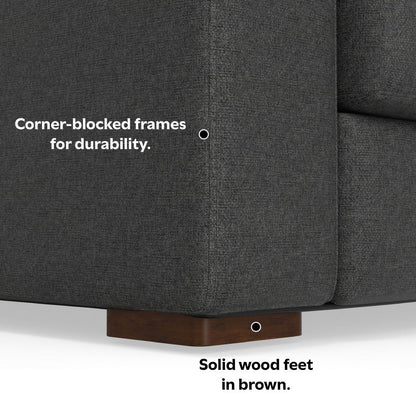 Charlie - Deep Seater Sofa - Gray