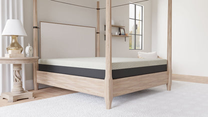 10" Queen Comfort Series Medium Gel Memory Foam Tight Top Mattress - Black / Gray