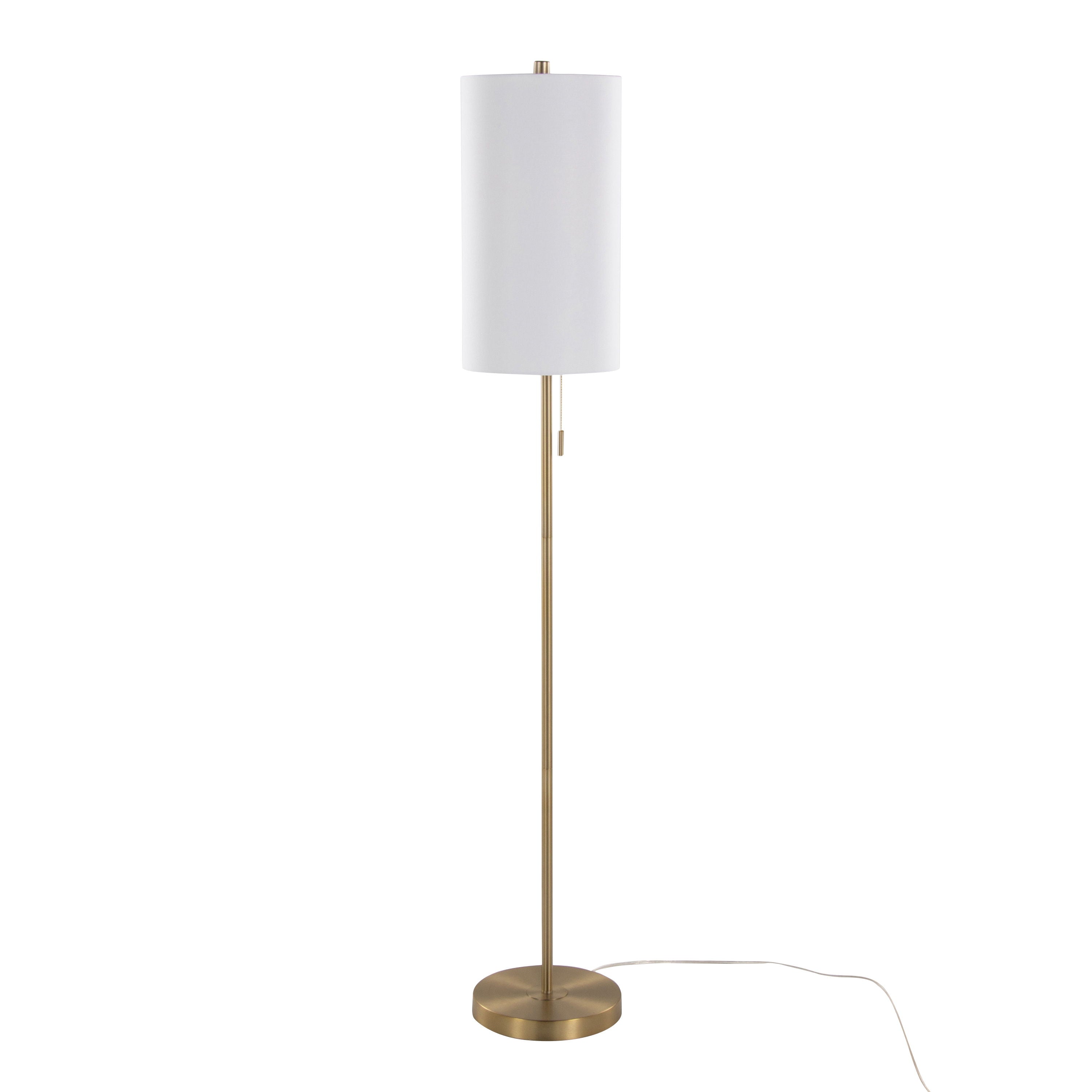 Bounty - Contemporary Metal Floor Lamp - White