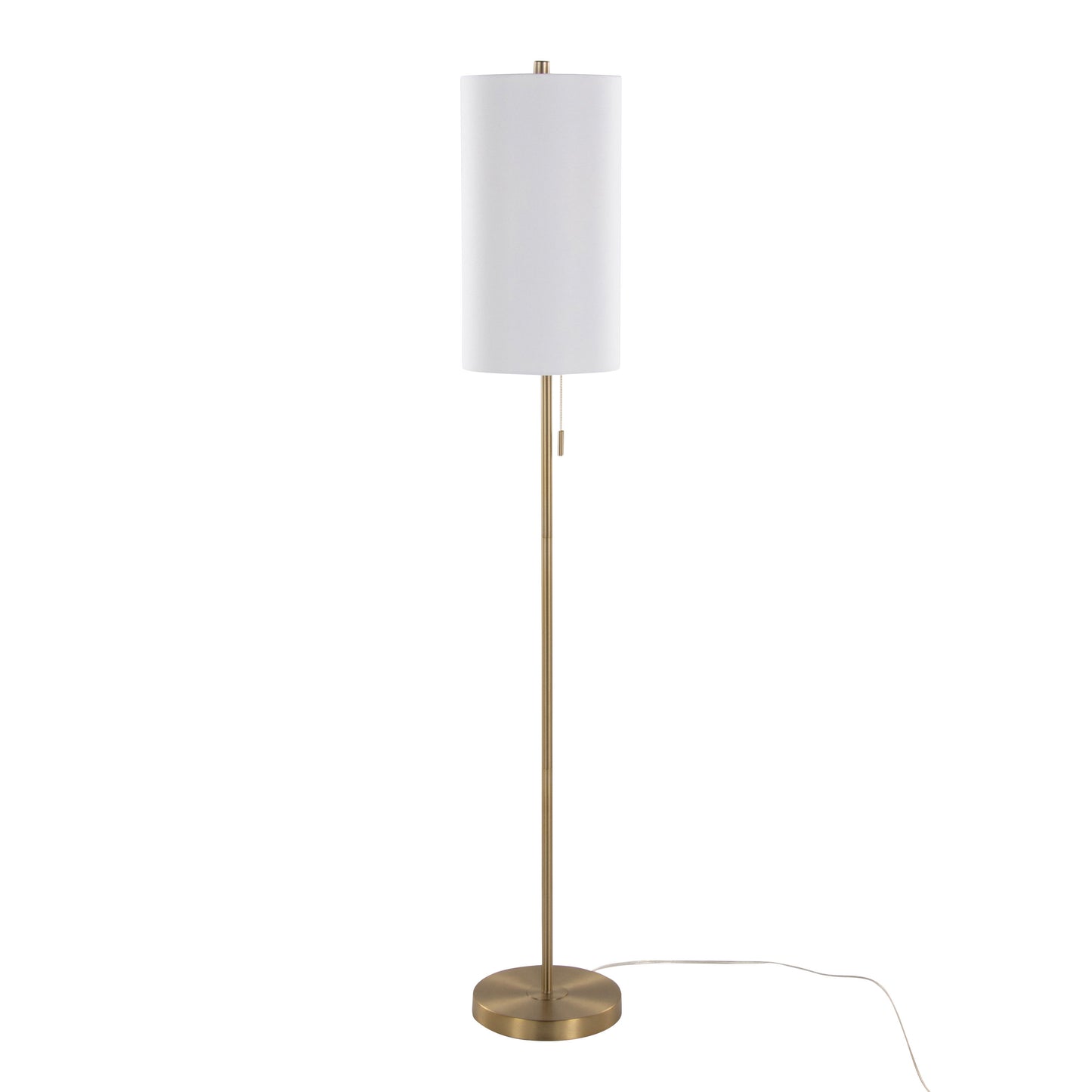 Bounty - Contemporary Metal Floor Lamp - White