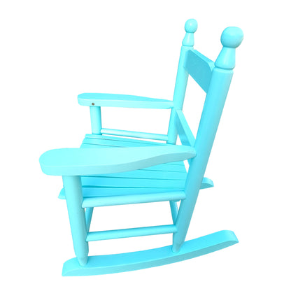 Children's Rocking Chair Indoor Or Outdoor, Suitable For Kids, Durable - Light Blue