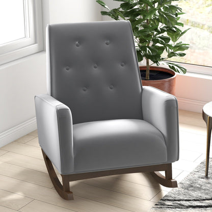 Demetrius - Rocking Chair - Gray / Light Gray
