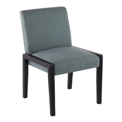 Carmen - Contemporary Chair (Set of 2) - Black / Teal