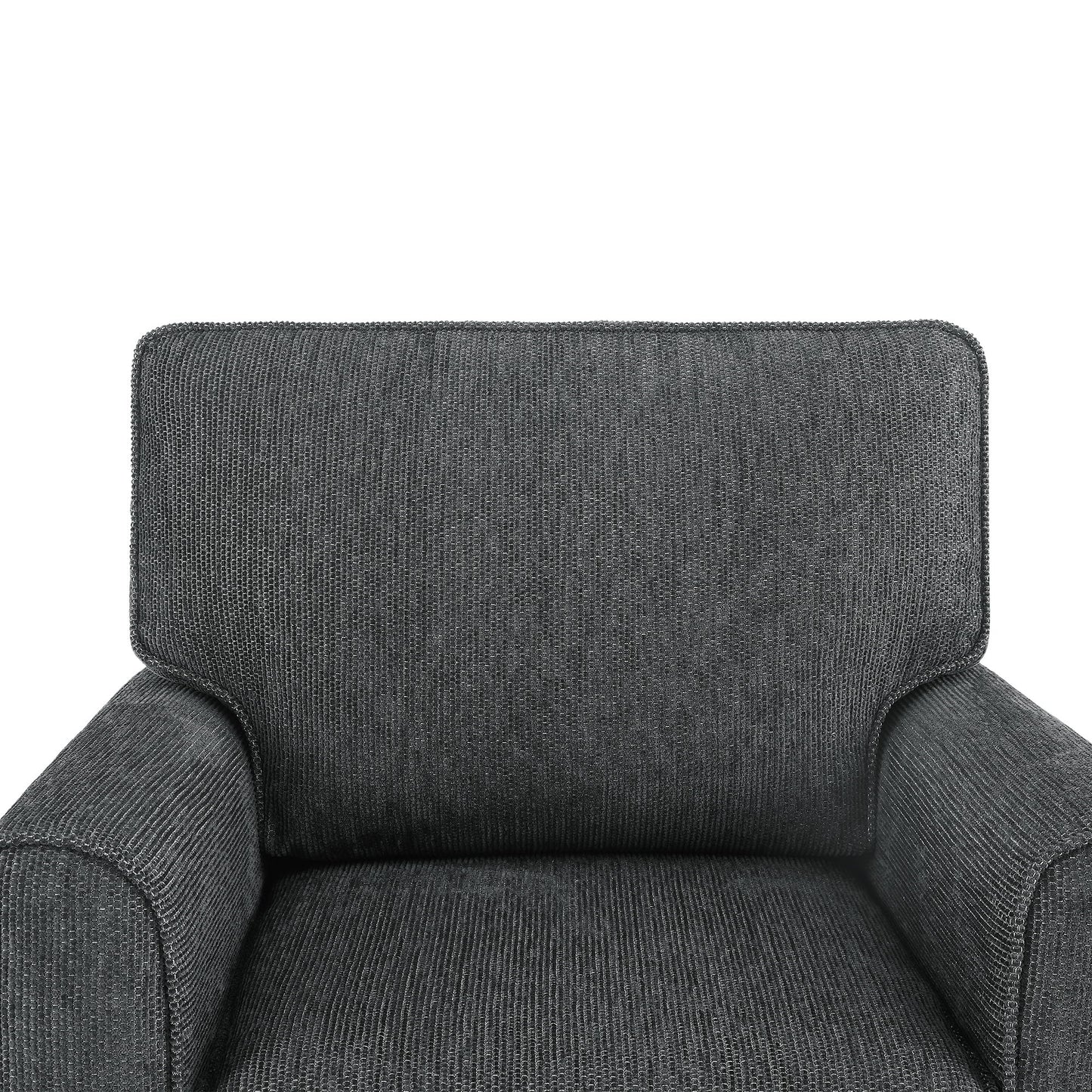 360 Degree Swivel Chair Accent Barrel Armchair With Side Pockets, Compact Design For Living Room, Bedroom, Office - Gray