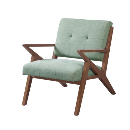 Lounge Chair Mid - Century Modern Design Polyester - Seafoam