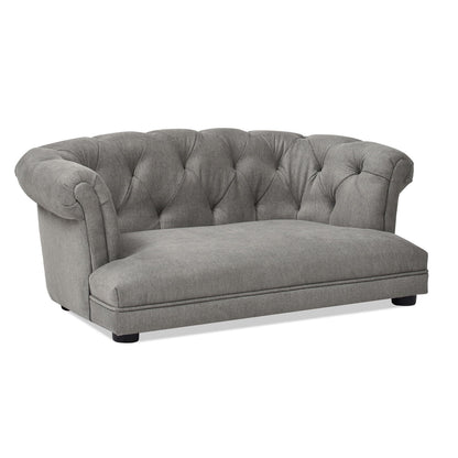 Kiki - Chesterfield Dog Sofa Bed Medium - Uptown Gray