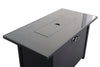 Rectangle Fire Pit, Fuel Versatility - Black