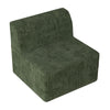 Modern Minimalist Corduroy Single Seat Sofa Comfy Sleeper Couch For Living Room Bedroom - Green