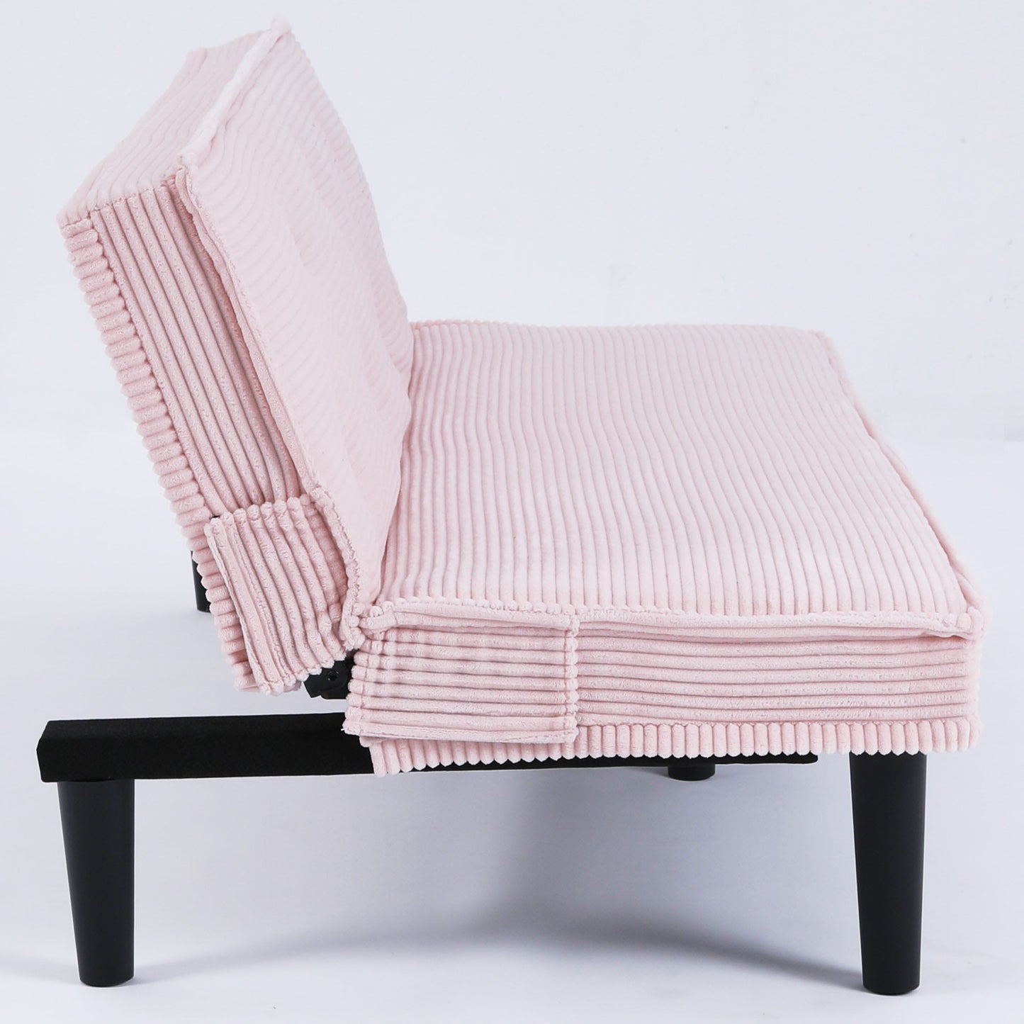 Modern Sofa Bed - Black / Beige / Pink