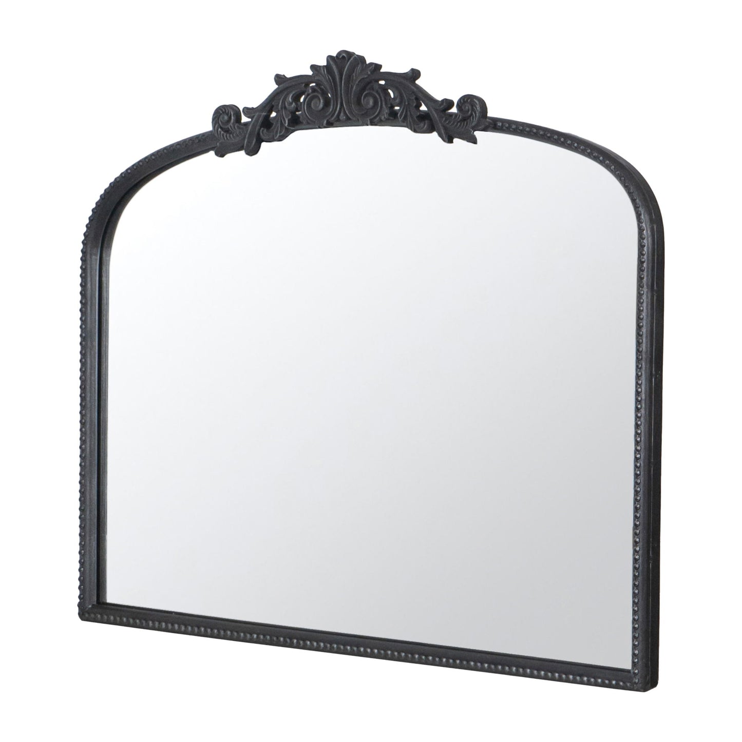 Classic Design Large Arch Mirror And Baroque Inspired Frame For Living Room Bathrrom Enterway Console - Black
