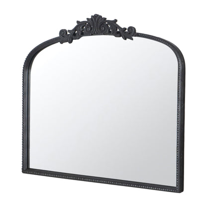 Classic Design Large Arch Mirror And Baroque Inspired Frame For Living Room Bathrrom Enterway Console - Black