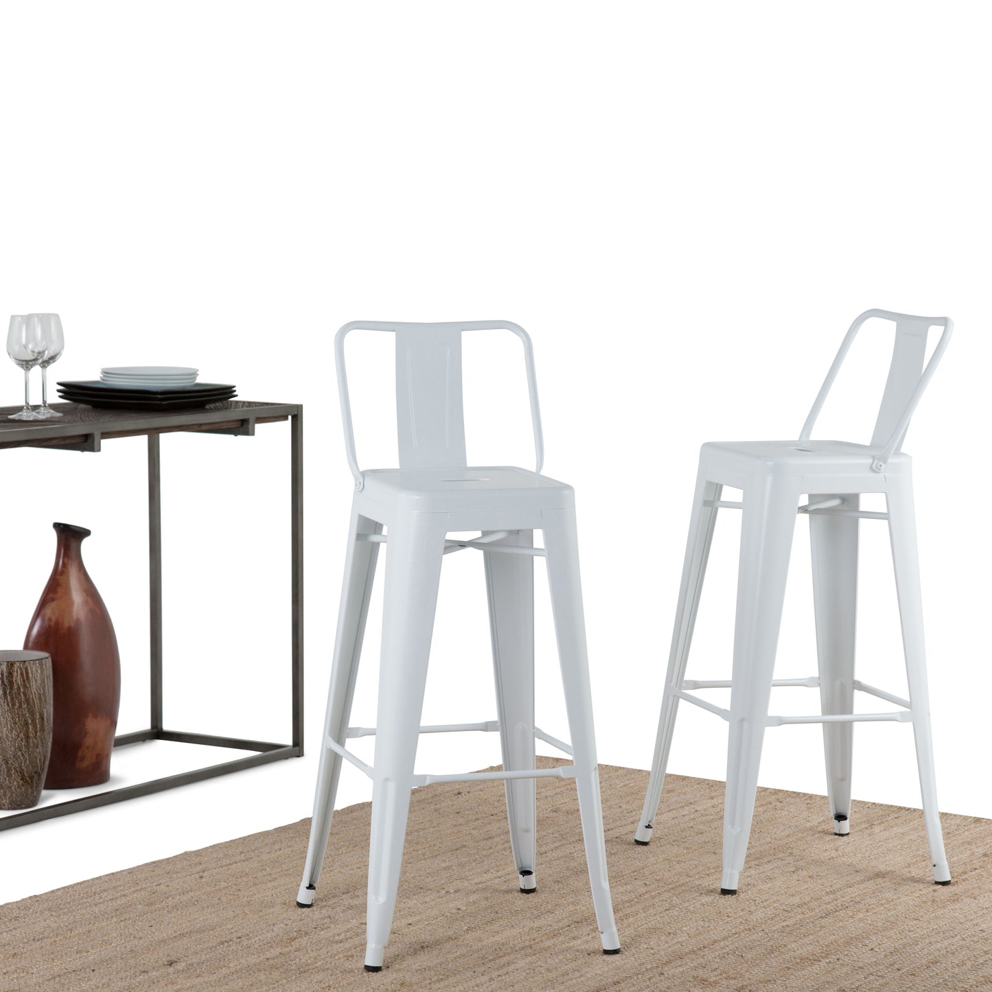 Rayne - Multifunctional Bar Stool (Set of 2) - White