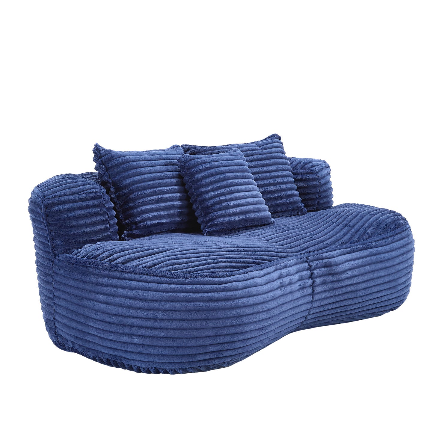 Bean Bag Sofa Lazy Sofa Durable Comfort Lounger High Back Chair For Adults And Kids, Indoor & Outdoor - Navy
