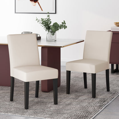 Classy Dining Chair (Set of 2) With Upholstered Seating - Beige
