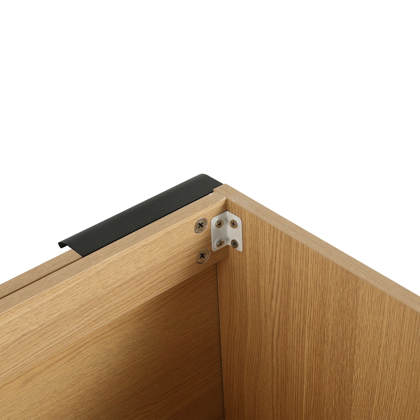Modern 24" Bathroom Vanity Sink Combo With Spacious Storage And Construction - Oak