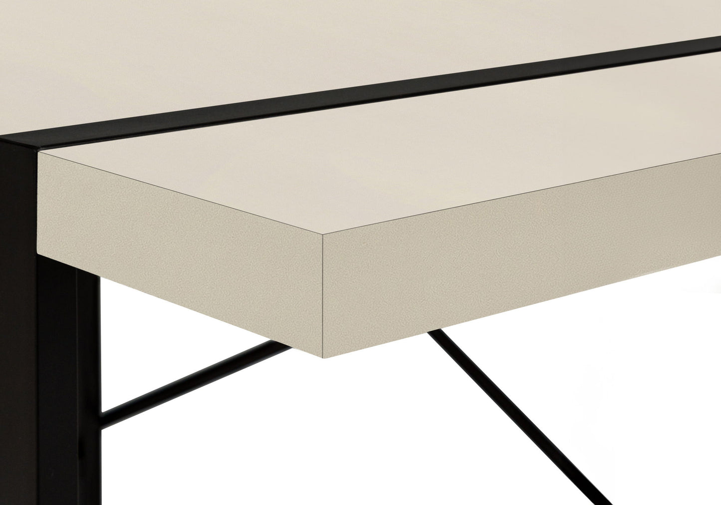 Computer Desk For Home Office, Laptop, Contemporary, Versatile Placement - Taupe