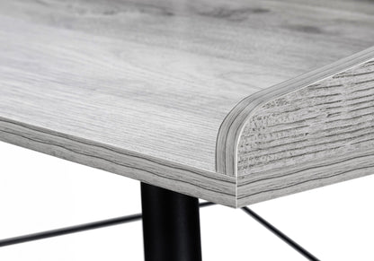 Computer Desk For Home Office, Storage Shelves, Versatile Placement - Gray