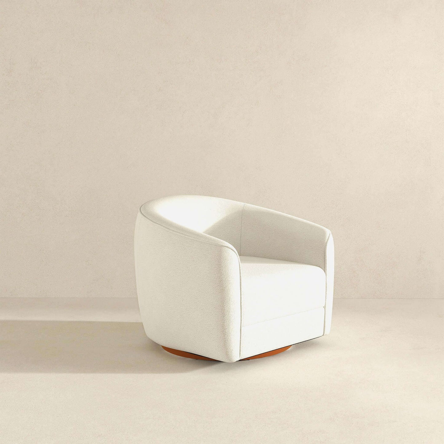 Elise - Mid-Century Modern Swivel Chair - White