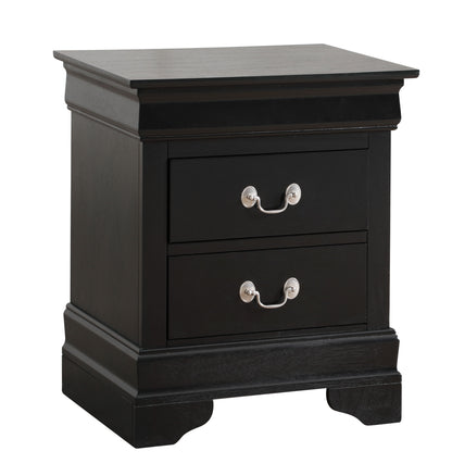Louis Phillipe - Elegant Nightstand - Black
