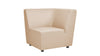 Cleo - Modular Upholstered Deep Seating Patio Corner Chair Axroma Olefin - Almond Beige
